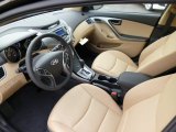 2013 Hyundai Elantra GLS Beige Interior