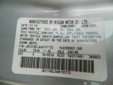 2010 G Color Code for Liquid Platinum - Color Code: K23