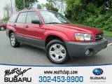 2004 Cayenne Red Pearl Subaru Forester 2.5 X #81253252