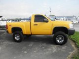 2008 Yellow Chevrolet Silverado 1500 LT Regular Cab 4x4 #81253403