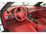 2014 Porsche Cayman S Carrera Red Natural Interior