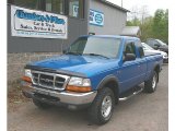 2000 Bright Atlantic Blue Metallic Ford Ranger XLT SuperCab 4x4 #81253082