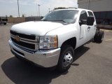 2013 Chevrolet Silverado 3500HD WT Crew Cab 4x4 Chassis Front 3/4 View
