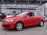 2011 Tornado Red Volkswagen Jetta TDI SportWagen #81288514