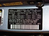 2011 Veracruz Color Code for Blue Titanium Mist - Color Code: STB
