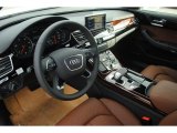 2014 Audi A8 L TDI quattro Nougat Brown Interior