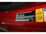 2013 Cooper Color Code for Blazing Red - Color Code: B63