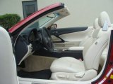 2011 Lexus IS 250C Convertible Ecru Interior