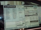 2013 Honda Accord EX-L Coupe Window Sticker
