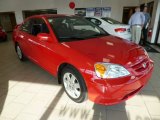 2002 Rally Red Honda Civic EX Coupe #81349457