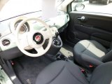 2012 Fiat 500 Pop Tessuto Grigio/Avorio (Grey/Ivory) Interior