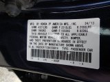 2013 Accord Color Code for Obsidian Blue Pearl - Color Code: B588P