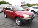 2008 Volcanic Red Metallic Kia Sportage LX V6 #81455658