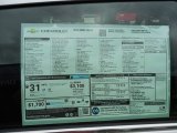 2013 Chevrolet Sonic LT Hatch Window Sticker