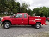 Vermillion Red Ford F550 Super Duty in 2013