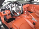 2009 Porsche 911 Turbo Cabriolet Terracotta Interior