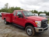 2013 Ford F350 Super Duty XL SuperCab 4x4 Utility Truck Front 3/4 View