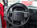 2013 Ford F350 Super Duty XL SuperCab 4x4 Utility Truck Steering Wheel