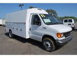 2003 Oxford White Ford E Series Cutaway E450 Commercial Utility Truck #81455044
