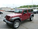2013 Deep Cherry Red Crystal Pearl Jeep Wrangler Unlimited Sport 4x4 #81502488