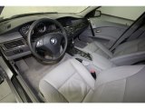 2007 BMW 5 Series 525i Sedan Grey Interior