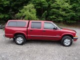 2002 Dark Cherry Red Metallic Chevrolet S10 LS Crew Cab 4x4 #81524737