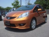 2009 Orange Revolution Metallic Honda Fit Sport #81583617