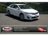 2013 Super White Toyota Camry LE #81583428
