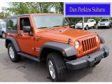 2010 Mango Tango Pearl Jeep Wrangler Sport 4x4 #81583417