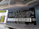 2012 Camry Color Code for Magnetic Gray Metallic - Color Code: 1G3