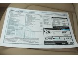 2013 Audi A6 2.0T quattro Sedan Window Sticker