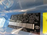 2010 Yaris Color Code for Bayou Blue Pearl - Color Code: 8T1