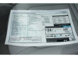 2013 Audi A6 2.0T quattro Sedan Window Sticker