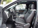 2013 Ford F150 Lariat SuperCab 4x4 Black Interior