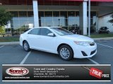2013 Super White Toyota Camry LE #81634616