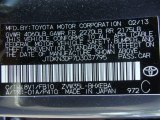 2013 Prius Plug-in Color Code for Winter Gray Metallic - Color Code: 8V1