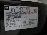 2011 GMC Sierra 1500 Extended Cab Info Tag