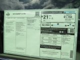 2013 Nissan Quest 3.5 SV Window Sticker