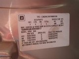 1999 Buick LeSabre Limited Sedan Info Tag