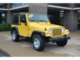 2003 Solar Yellow Jeep Wrangler X 4x4 #81742145