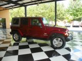 2008 Red Rock Crystal Pearl Jeep Wrangler Unlimited Sahara 4x4 #81761242