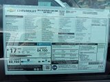 2013 Chevrolet Silverado 1500 LT Extended Cab 4x4 Window Sticker
