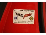 2010 Chevrolet Corvette Coupe Info Tag