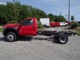 2013 Vermillion Red Ford F550 Super Duty XL Regular Cab 4x4 Chassis #81810478