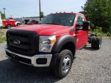 2013 Ford F550 Super Duty XL Regular Cab 4x4 Chassis Front 3/4 View