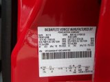 2013 F550 Super Duty Color Code for Vermillion Red - Color Code: F1