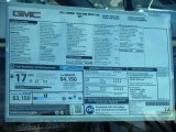 2013 GMC Sierra 1500 Crew Cab 4x4 Window Sticker