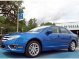 2012 Blue Flame Metallic Ford Fusion SEL V6 #81810573