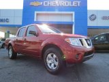 Lava Red Nissan Frontier in 2012