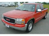 2002 Fire Red GMC Sierra 1500 SLE Extended Cab #81810963